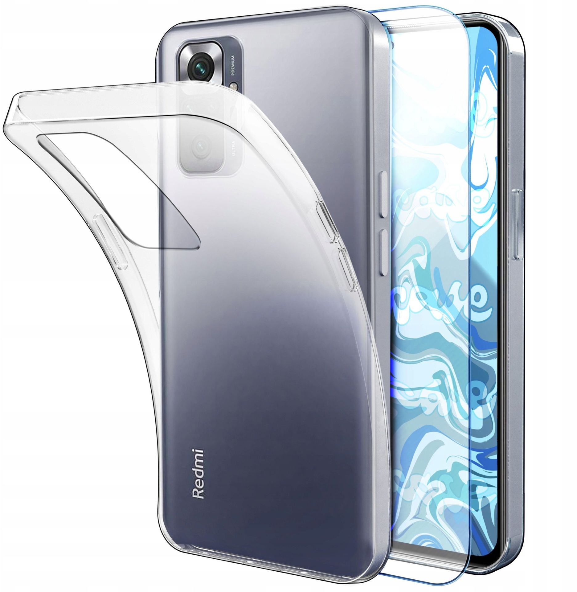 Etui Do Xiaomi Redmi Note 10 Pro / Max Przezroczyste, Silikonowe Szkło