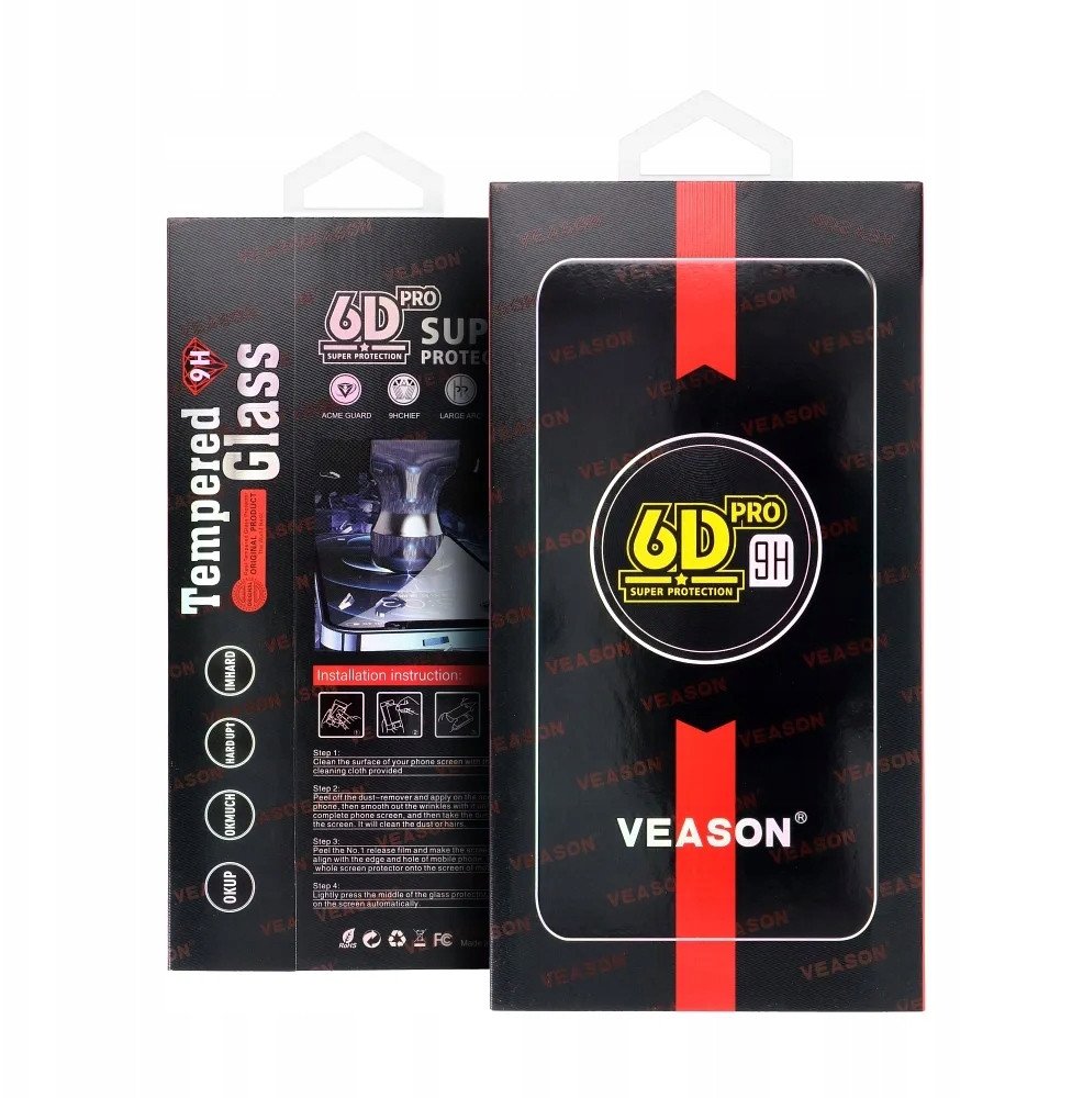 Szkło Hartowane 6D Pro Veason Glass - do Samsung Galaxy S25 czarny