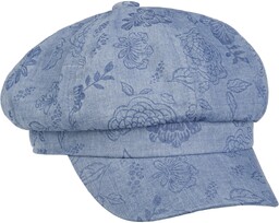 Czapka Kaszkiet Mixed Flowers by Lipodo, denim, S (55-56 cm)