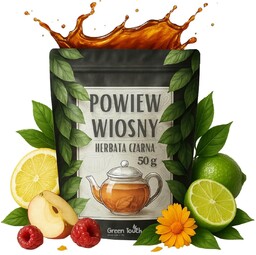 Powiew wiosny 50 g - herbata czarna z maliną i nutą cytrusów