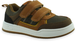 Półbuty na wiosnę dla chłopca ze skórzaną wkładką American Club XD 152 Khaki