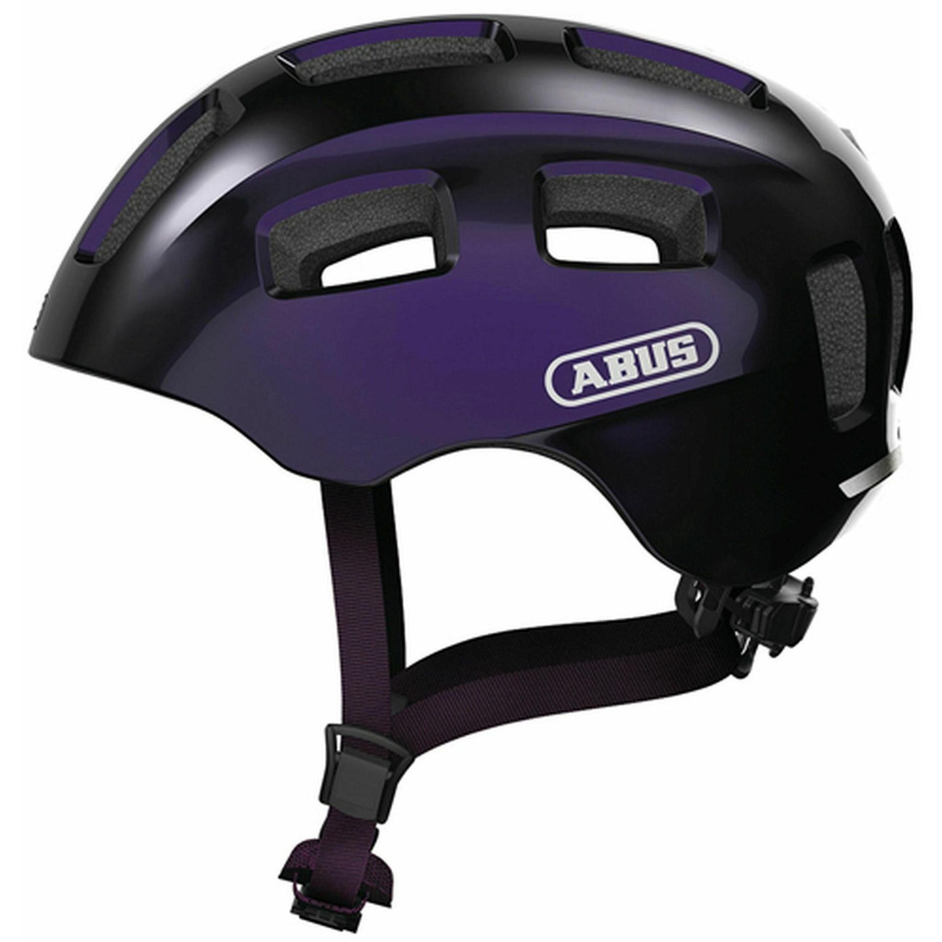 Abus Youn-I 2.0 Helmet Youth, czarny/fioletowy S | 48-54cm 2022 Kaski dla dzieci 40166
