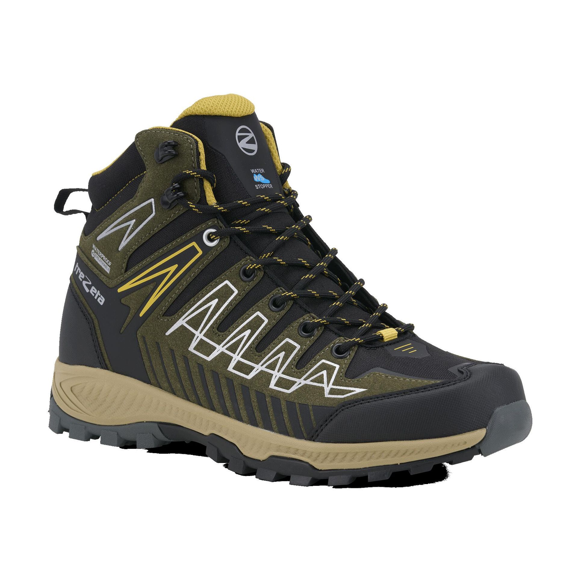 Trezeta Thunder Mid WP męskie buty trekkingowe, Oliwki Żółte, 47 EU