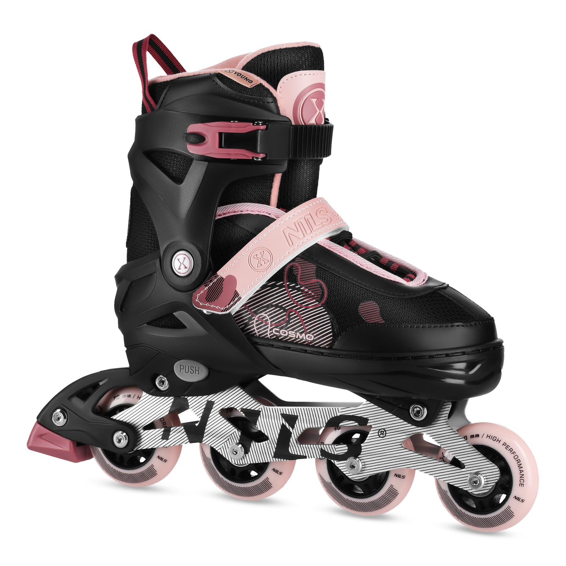 Łyżworolki NILS EXTREME Cosmo NA13808 ( 34-37) Różowy