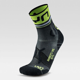 Skarpety UYN MAN RUNNER''S ONE SHORT SOCKS Grey Melange/Lime Green