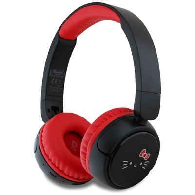 Hello Kitty Face Logo Bluetooth czerwono-czarny