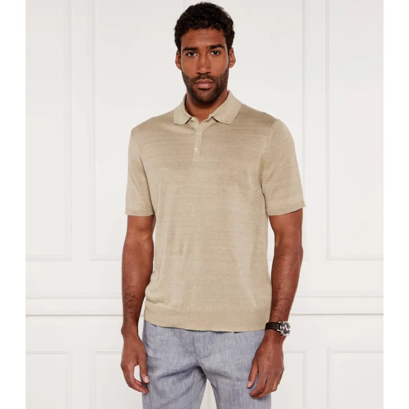 van Laack Lniane polo Regular Fit