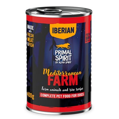 Karma dla psa PRIMAL SPIRIT Iberian Mediterranean Farm 400 g