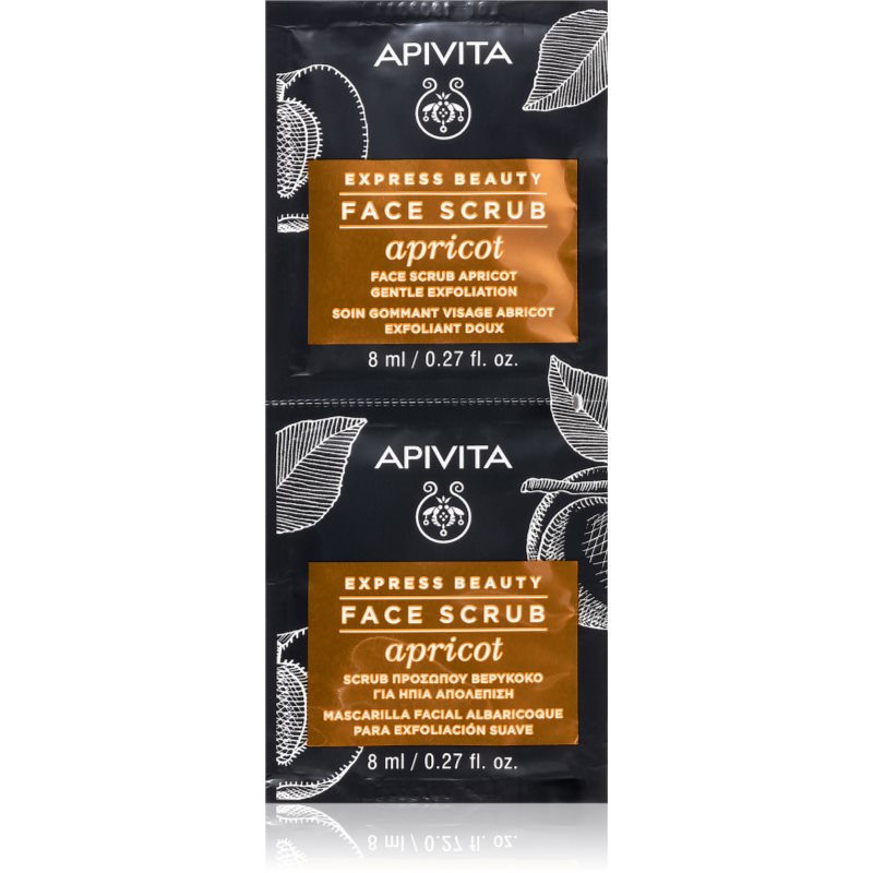 Apivita Apivita Express Beauty Morela - delikatnie złuszczający peeling do twarzy 2x8ml