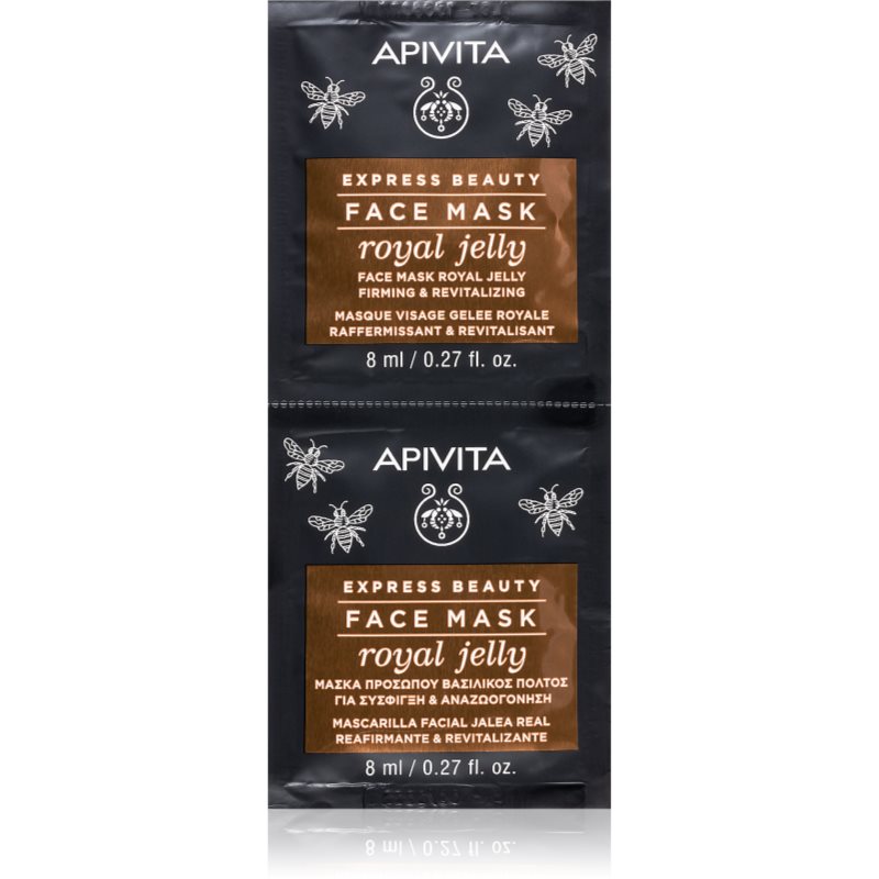 Apivita Apivita Express Beauty Mleczko Pszczele - ujędrniająco-rewitalizująca maseczka do twarzy 2x8ml