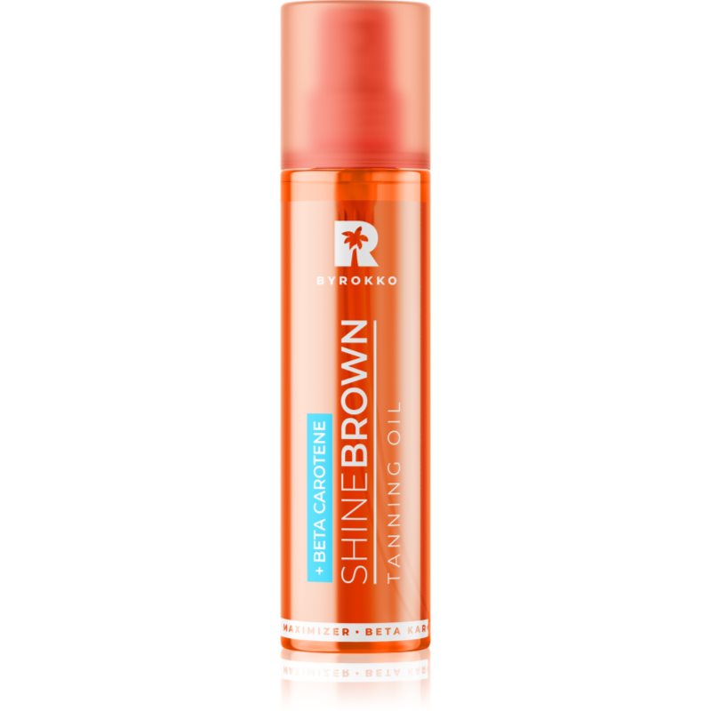 Byrokko Shine Brown Beta Carotene Tanning Maximiser Oil preparat do opalania ciała 150 ml dla kobiet