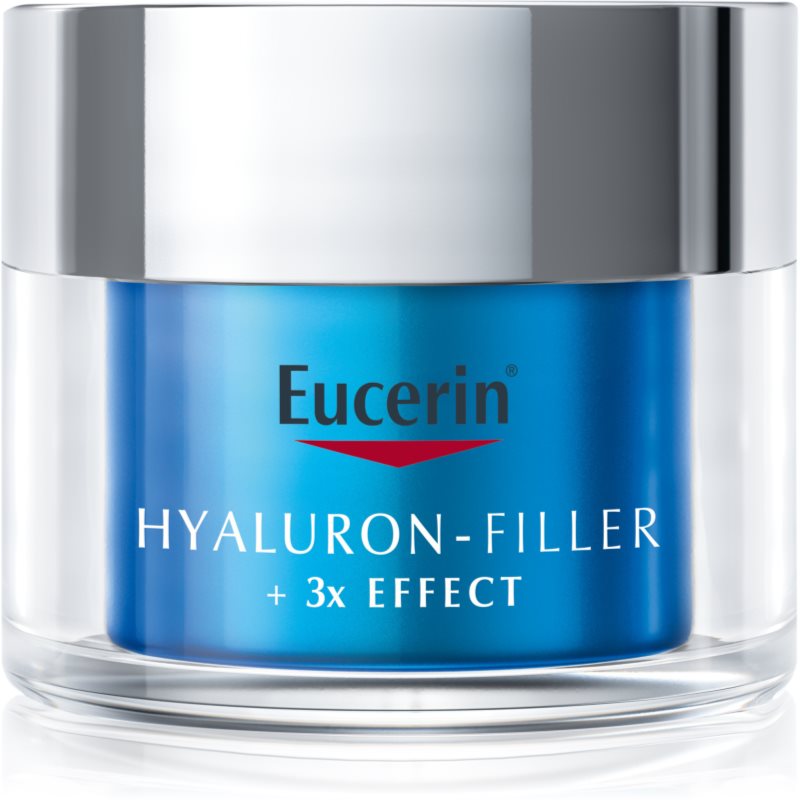 Eucerin Hyaluron-Filler and 3x Effect Moisturising Booster Night Care - pielęgnacja twarzy z kwasem hialuronowym przeciw zmarszczkom, krem 50 ml