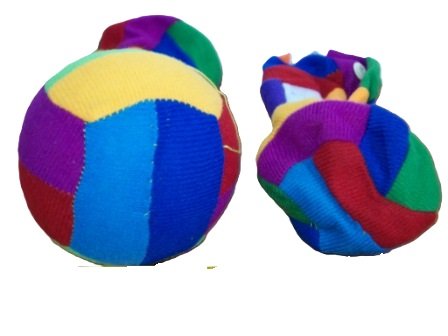 ZESTAW 20 MAŁYCH PIŁEK OBSZYWANYCH DO ZABAW I TRENINGÓW M797