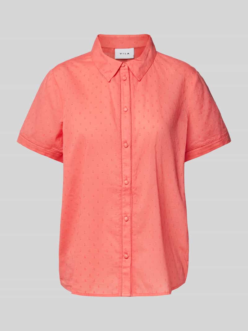 Bluzka o kroju regular fit z wykładanym kołnierzem model ‘TUTTY’