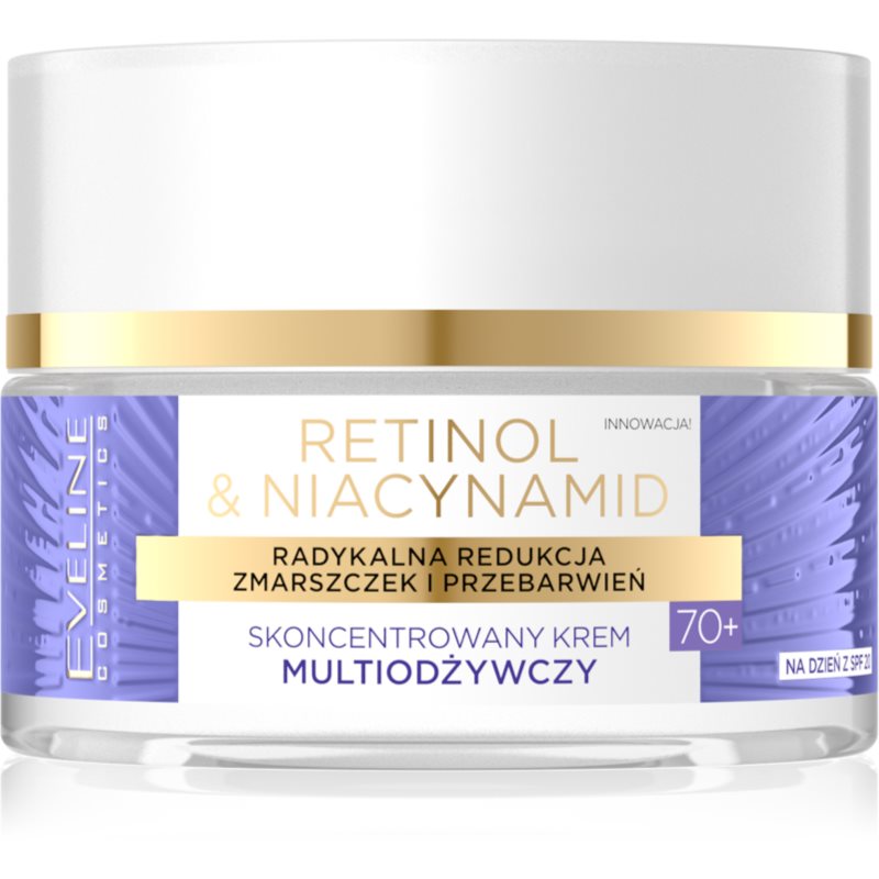 Eveline Cosmetics - Retinol & Nicynamid - Skoncentrowany krem multiodżywczy 70+ Na dzień - SPF20 - 50 ml