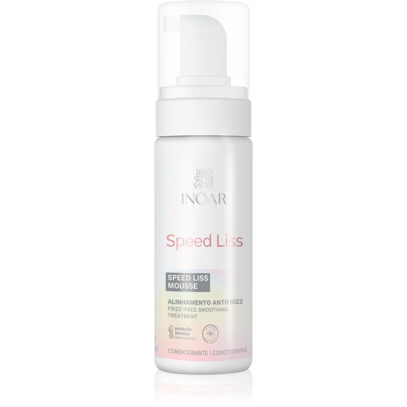 INOAR Speed Liss Mousse, prostujący mus do włosów, 150ml