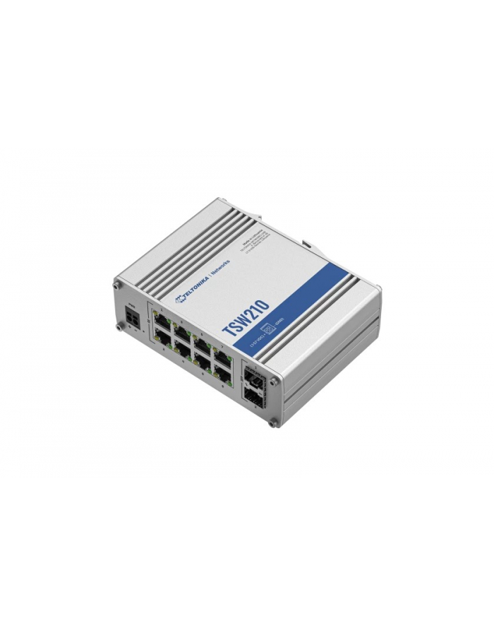 teltonika Przełącznik niezarządzalny TSW210 Switch 2xSFP 8xPoE+ 8xGbE DIN RAIL Back Panel TSW210000040