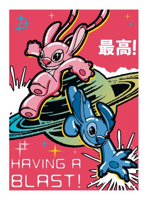 Pocztówka A6 Disney Lilo i Stitch Angel Kartka pocztowa dla dzieci 14,8x10,5 cm