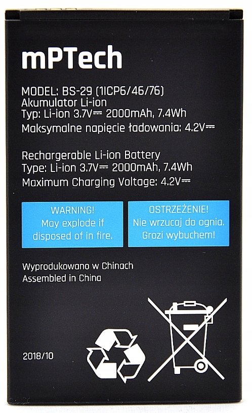 BATERIA MYPHONE BS-29 HAMMER 4 / HAMMER 4+ 100% ORYGINALNA AKTUALNA DATA