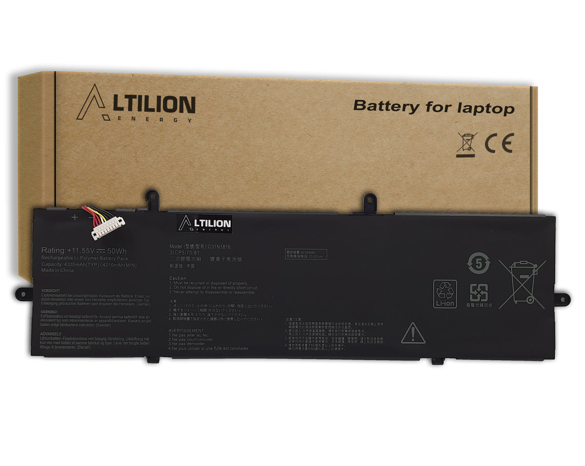 Bateria C31N1816 do Asus ZenBook Flip 13 UX362 / UX362F / UX362FA / Q326FA
