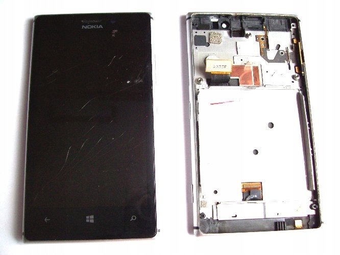 NOKIA LUMIA 925 RAMKA WYŚWIETLACZ LCD USZKODZONY