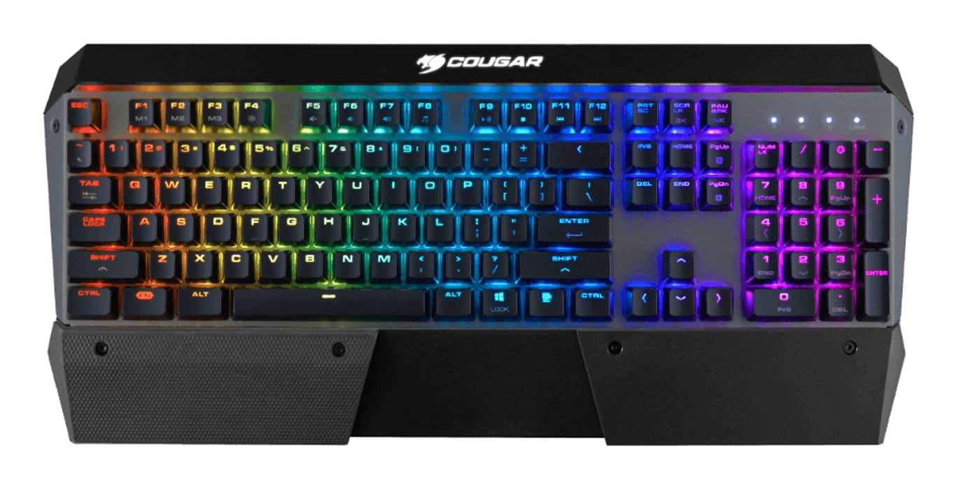 COUGAR CGR-Attack-X3-RGB klawiatura Gaming USB QWERTY Angielski Czarny 37ATRM5MG.1001