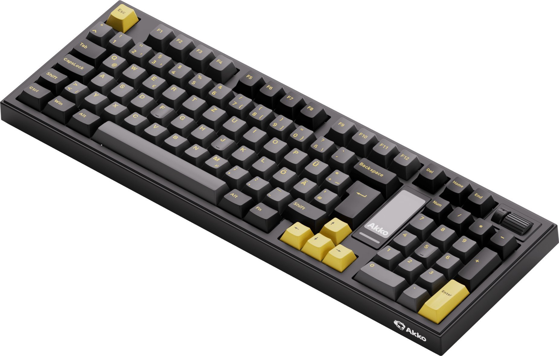 Akko 5098B PlusBlack and Gold Gaming Tastatur mit Diplay - V3 Piano Pro