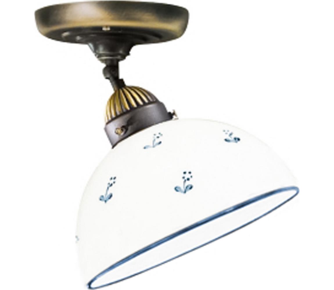 Kolarz 731.10.16 - Żyrandol natynkowy NONNA 1xE27/75W/230V śr. 20 cm niebieski