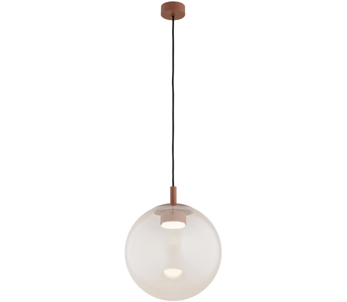 Argon 8829 - Żyrandol na lince SACRAMENTO 1xGX53/8W/230V przezroczysty/brązowy