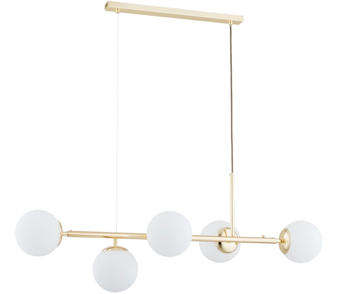 Żyrandol na lince DANSA 5xE14/10W/230V złoty