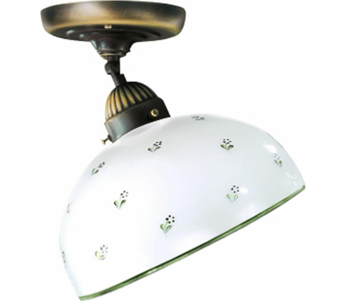 Kolarz 731.10.27 - Żyrandol natynkowy NONNA 1xE27/75W/230V śr. 30 cm zielony