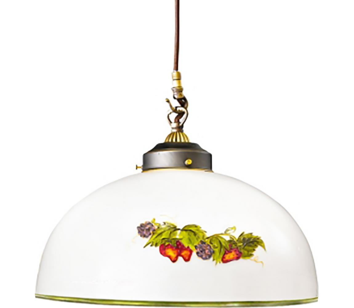 Kolarz 731.30.121 - Żyrandol na lince NONNA 1xE27/75W/230V śr. 20 cm winogrona/truskawki
