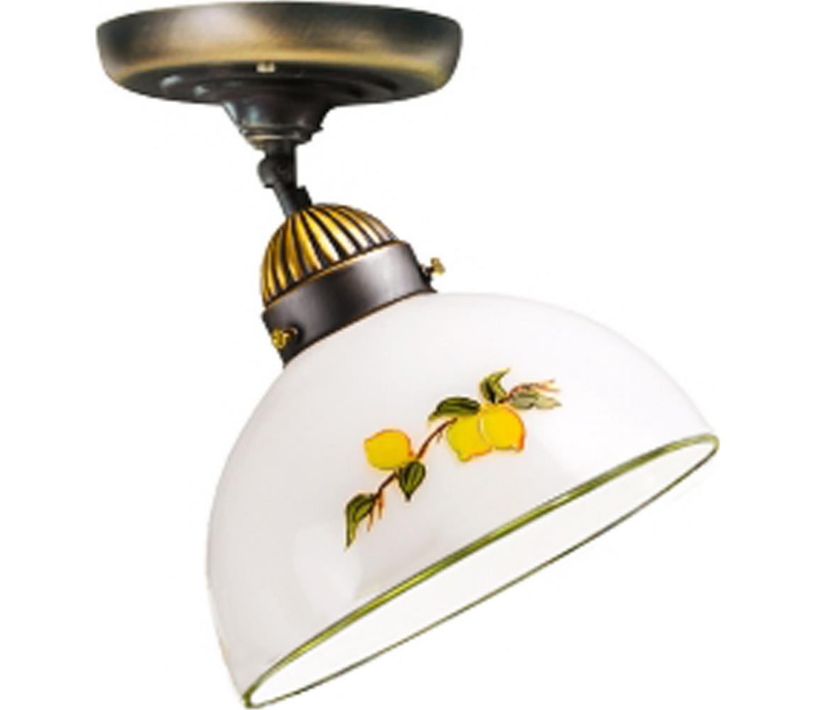 Kolarz 731.10.126 - Żyrandol natynkowy NONNA 1xE27/75W/230V śr. 20 cm cytryny