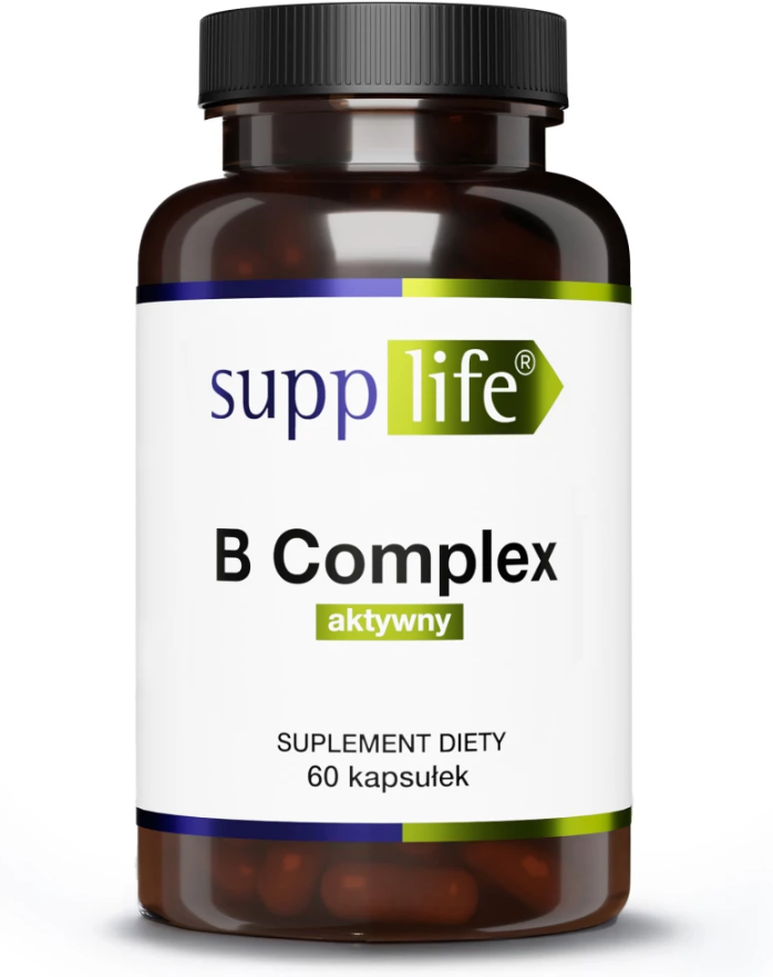 SUPPLIFE B COMPLEX AKTYWNY WITAMINY Z GRUPY B 60 KAPSUŁEK