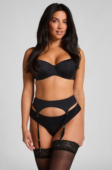 Hunkemöller Pas do pończoch Czarny
