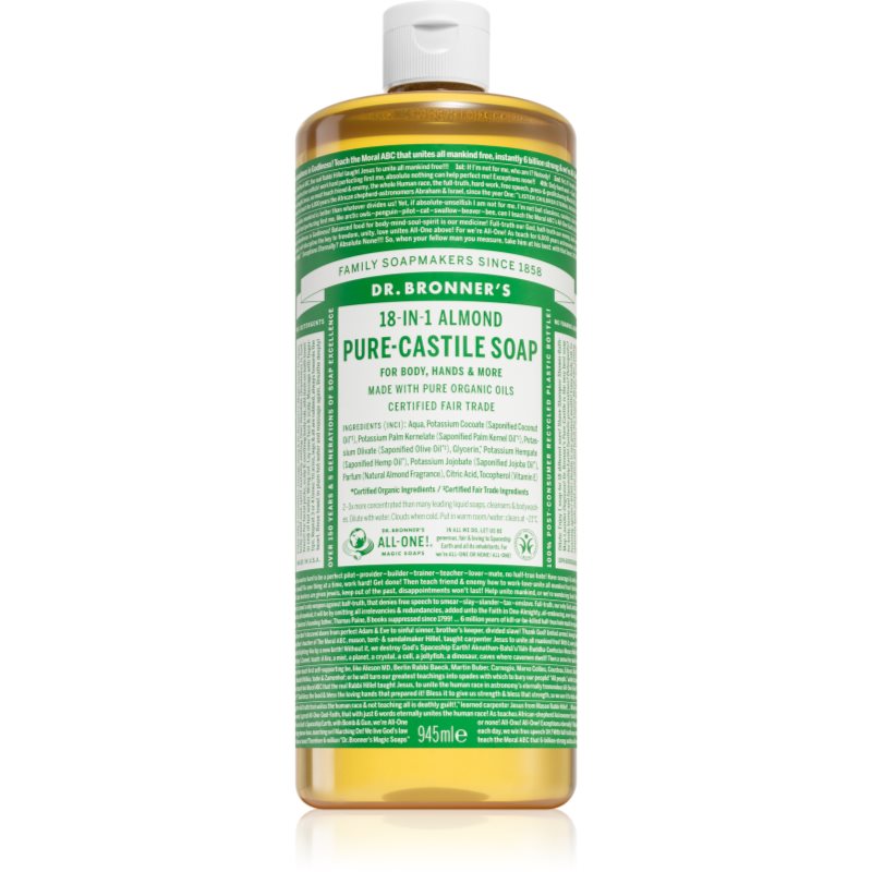 Dr. Bronner’s Almond uniwersalne mydło w płynie 945 ml