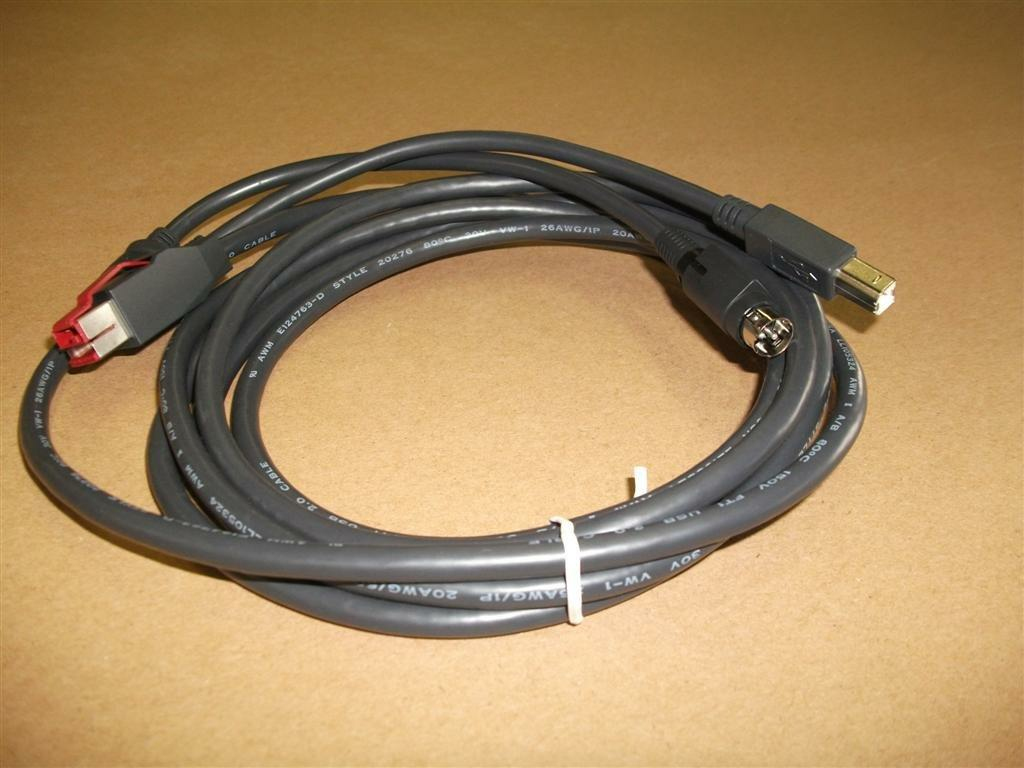 Epson 2218424 kabel zasilające Czarny 3 m PoweredUSB 2218424