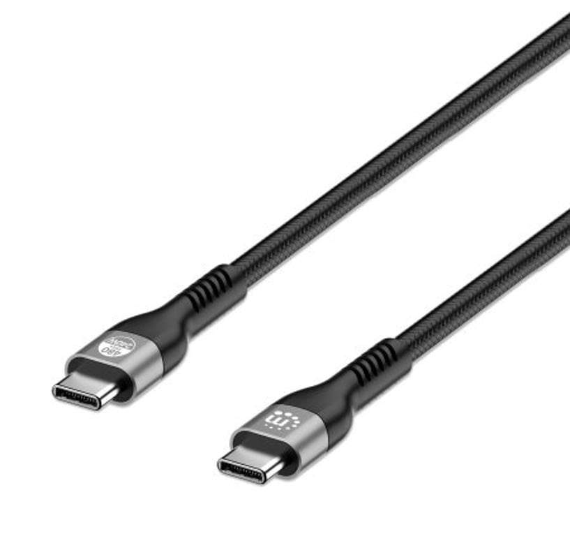 Manhattan 356367 kabel USB 2 m USB 2.0 USB C Czarny 356367