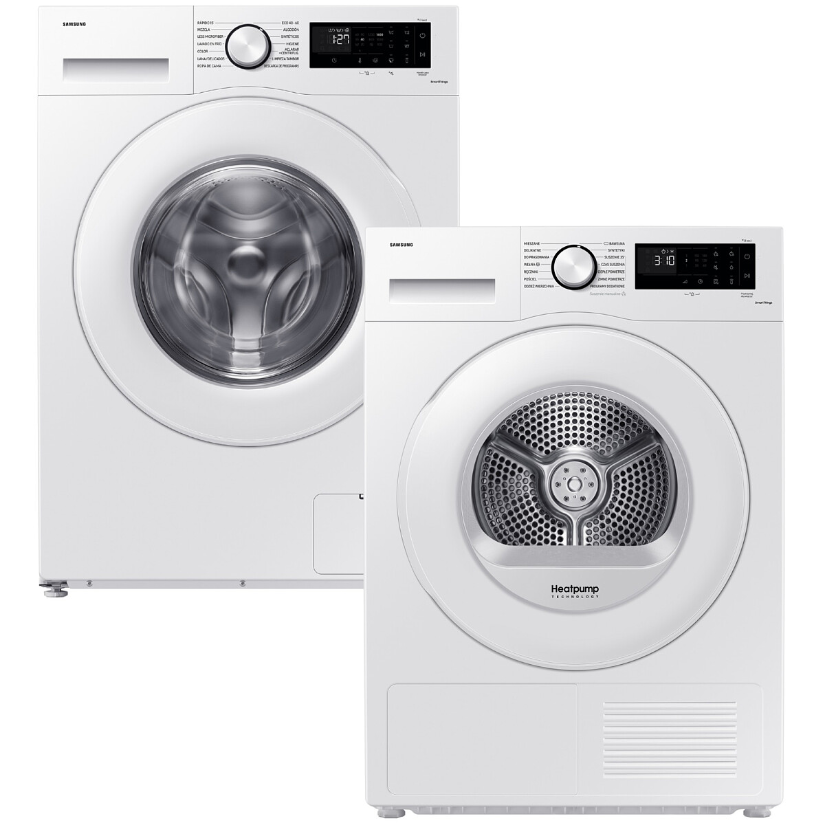 Zestaw AGD Samsung Pralka WW80CGC04DTE 8kg + Suszarka DV80CGC0B0TE 8kg