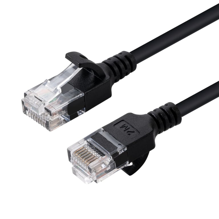 Microconnect V-UTP6A0015S-SLIM kabel sieciowy Czarny 0,15 m Cat6a U/UTP (UTP) V-UTP6A0015S-SLIM