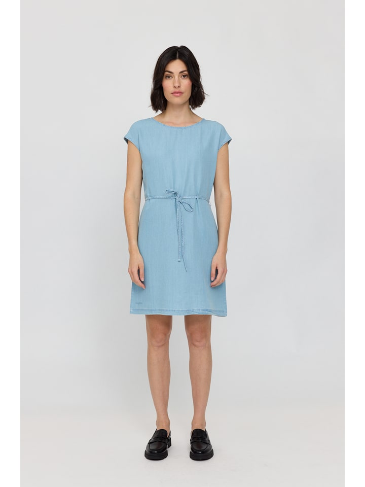 MAZINE Sukienka dżinsowa w kolorze błękitnym