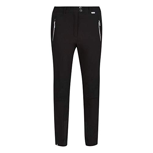 Regatta Regatta Damskie damskie górskie Isoflex + Cordura wewnętrzna kostka panel trwałe wodoodporne wykończenie spodnie spodnie Czarny/Czarny 12 RWJ237R 82612L
