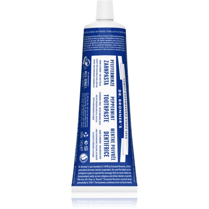 DR. BRONNER'S Organiczna Pasta do Zębów Mięta Pieprzowa , Dr. Bronners, 140 gr