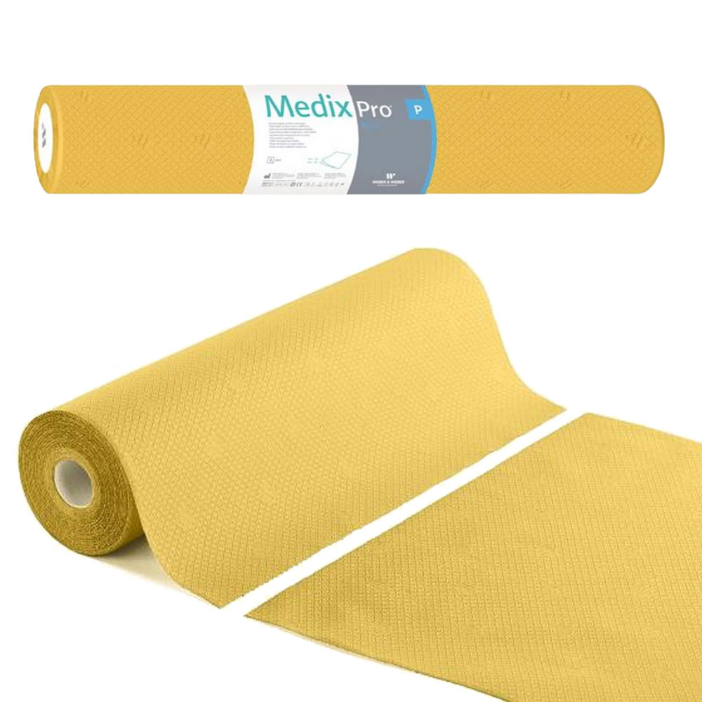 Podkład higieniczny na rolce 70cm x 50cm żółty 36g MedixPro 100szt