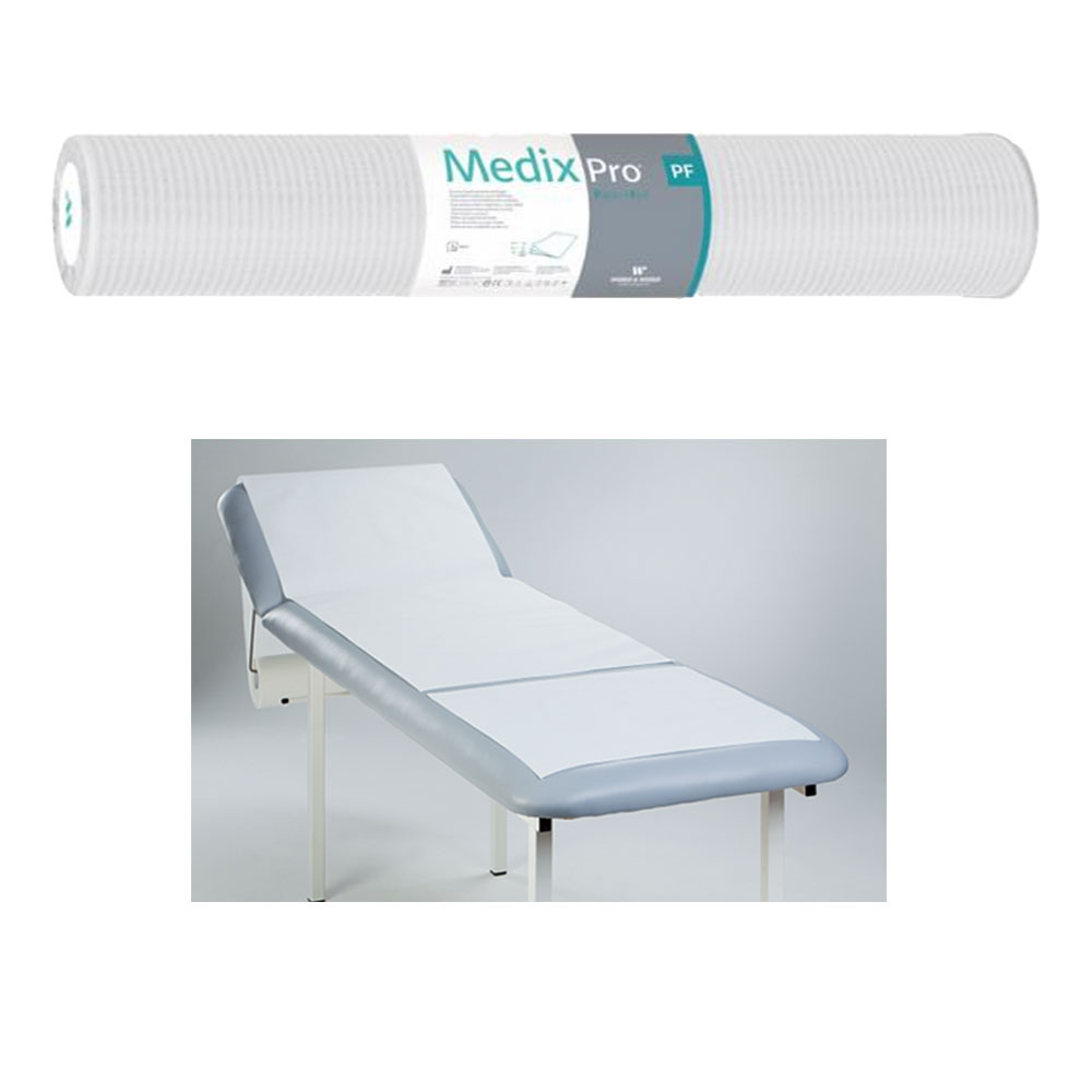 Podkład higieniczny na rolce 70cm x 50cm biały podfoliowany 54g MedixPro 80szt