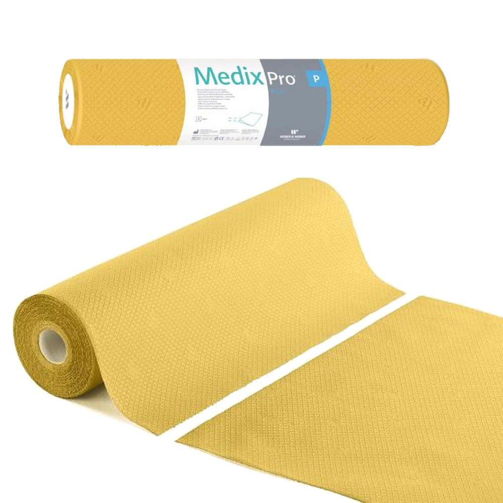 Podkład higieniczny na rolce 60cm x 50cm żółty 36g MedixPro 100szt