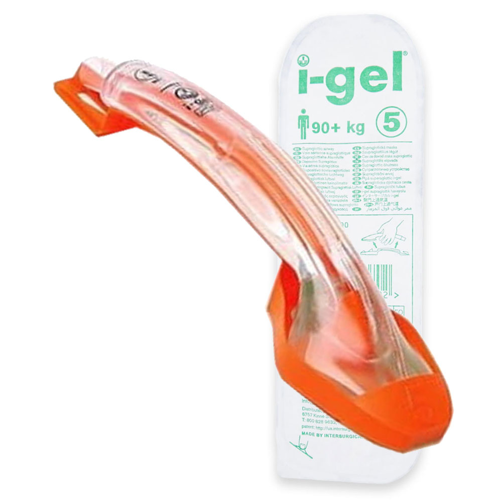 Maska krtaniowa I gel rozmiar 5 dla dużego dorosłego maska oddechowa intubacyjna żelowa I-gel 1 szt