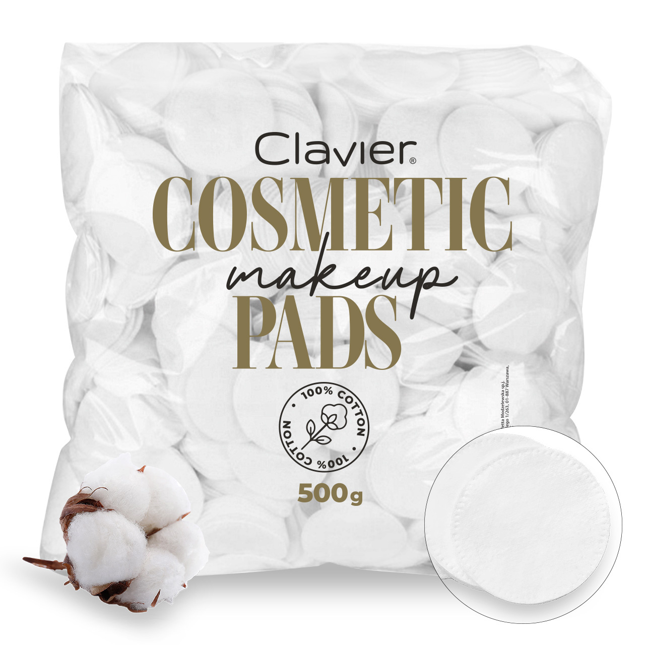 Płatki kosmetyczne bawełniane 500 g