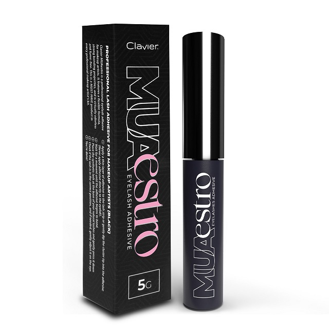Klej do rzęs MUAestro Clavier, make up 5g, czarny