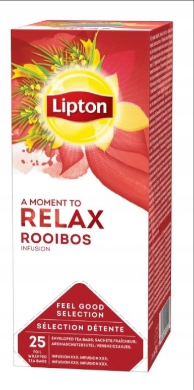 Herbata ROOIBOS Relax - ekspresowa Lipton - 25 kopert !